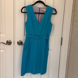 Gorgeous aqua Diane Von Furstenberg cocktail dress